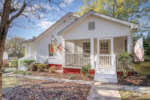 view of bungalow-style house