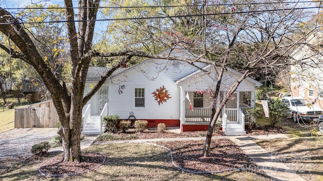 view of front of home