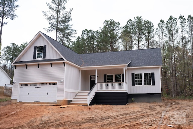 view of front of home with covered porch