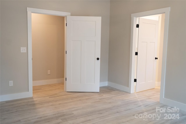 interior space featuring light hardwood / wood-style flooring