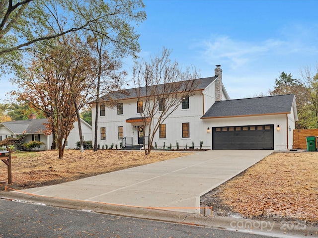 view of front of home featuring a garage