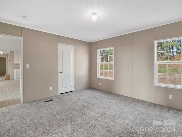 view of carpeted empty room