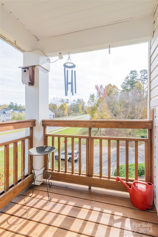 view of balcony