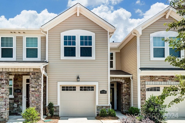 view of front of home featuring a garage