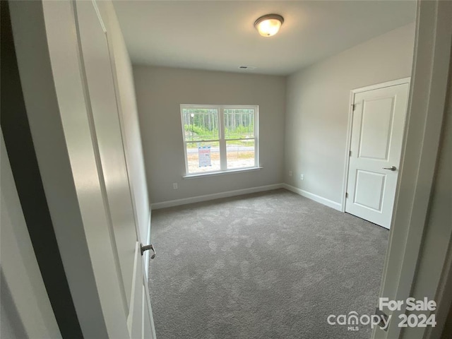 view of carpeted empty room