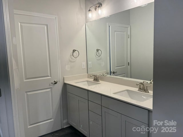 bathroom with vanity