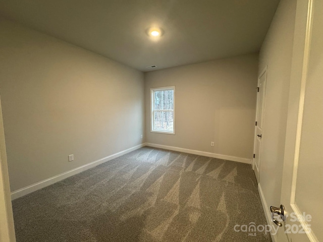 view of carpeted empty room