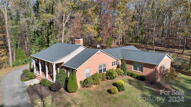 birds eye view of property