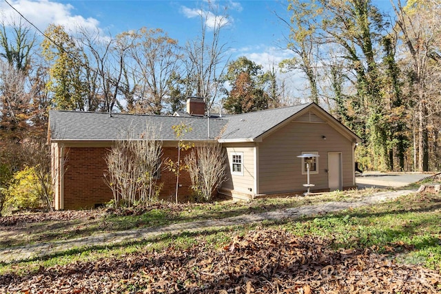 view of back of property