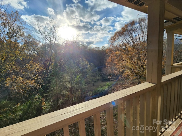 view of balcony