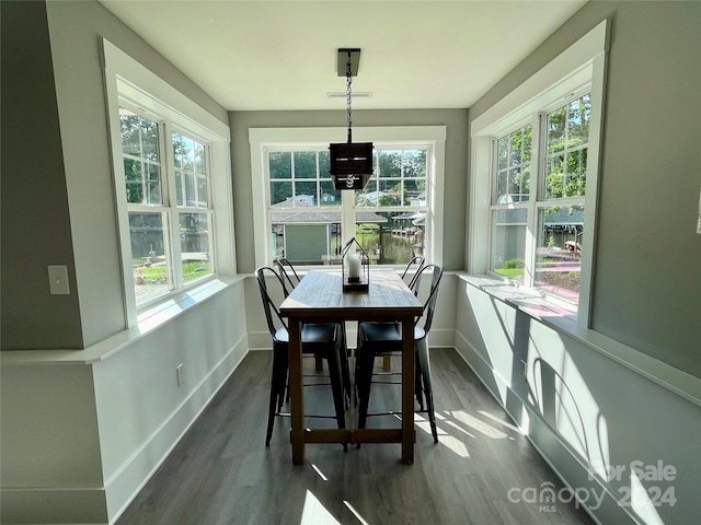 sunroom featuring a wealth of natural light