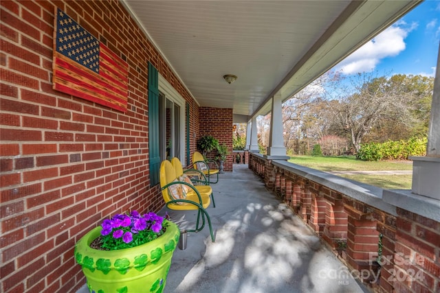 view of patio / terrace featuring a porch