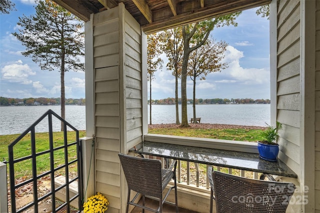 907 SW Dr, Davidson, NC 28036 - balcony with a water view