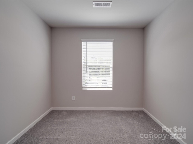 unfurnished room with carpet floors