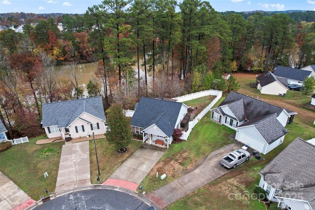 birds eye view of property featuring a residential view