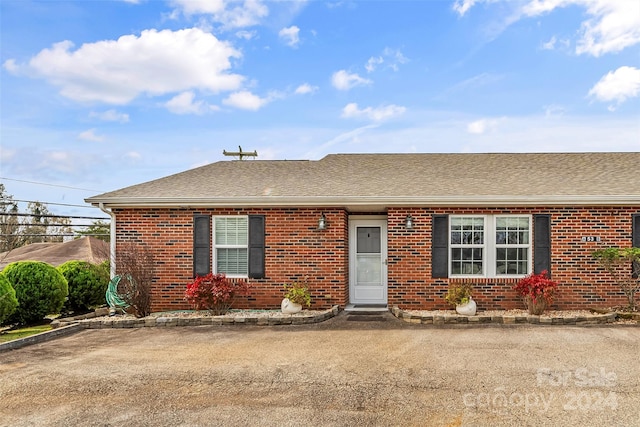 view of ranch-style home