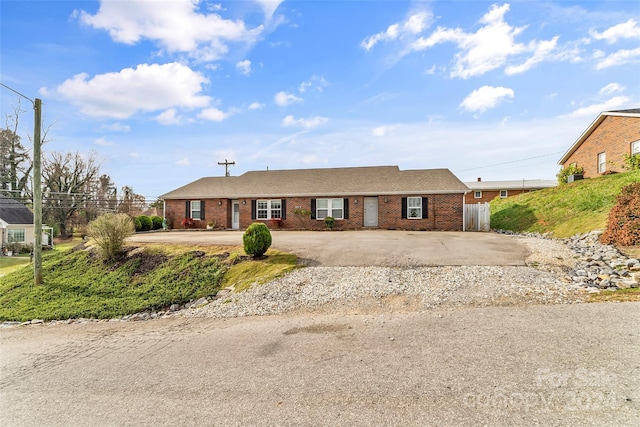 view of ranch-style home