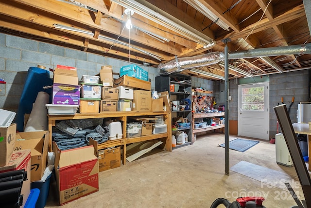 view of storage room