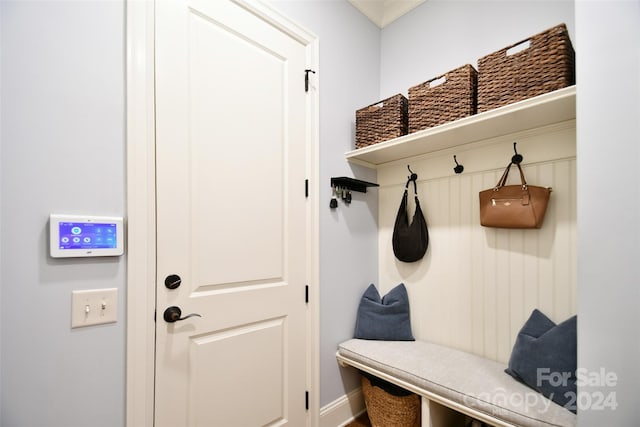 view of mudroom