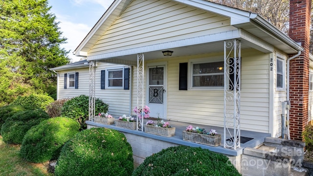 bungalow-style home featuring covered porch