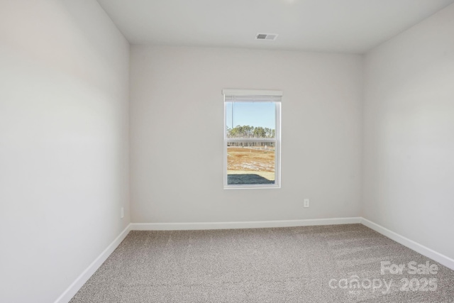 view of carpeted empty room