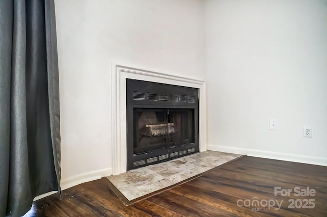 room details featuring wood-type flooring