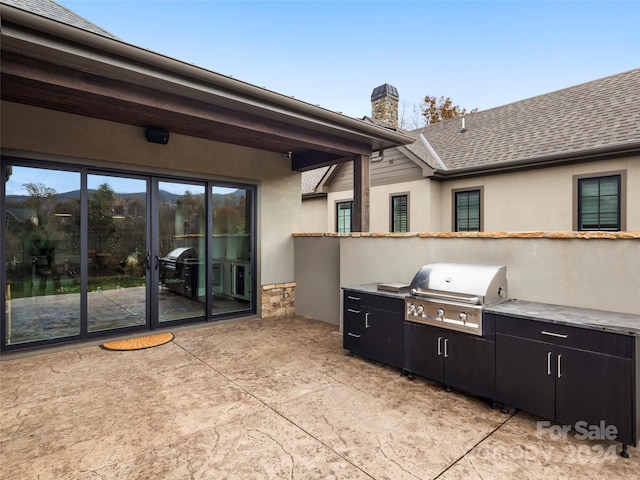 view of patio / terrace with area for grilling