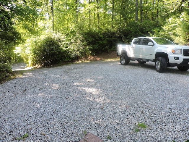 view of parking / parking lot