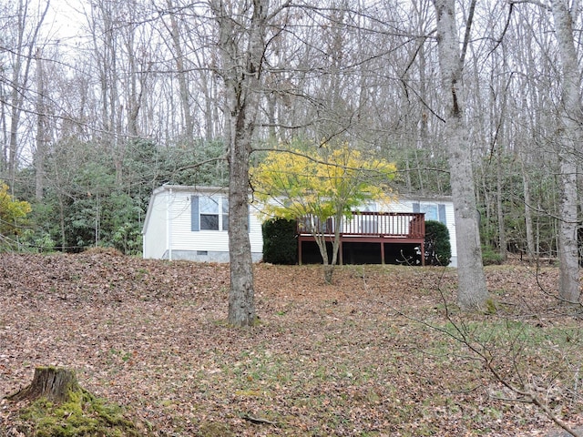 2271 Gouges Creek Rd, Spruce Pine, NC 28777 - view of yard with a wooden deck