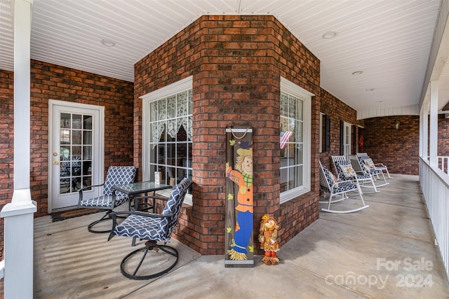 view of patio / terrace featuring a porch