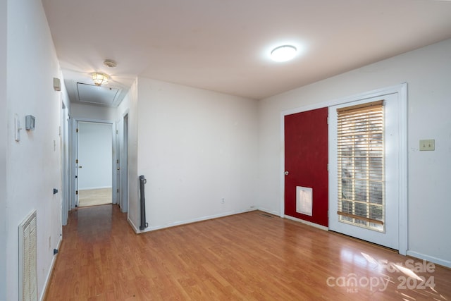 entryway featuring light hardwood / wood-style floors