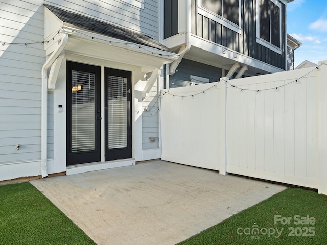 view of patio / terrace with fence