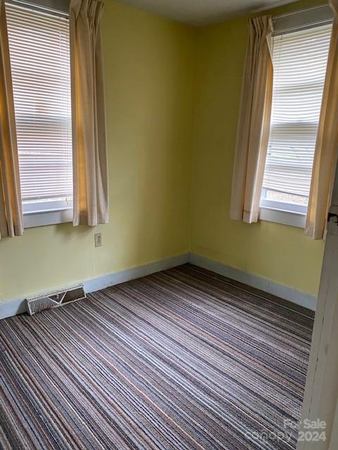 unfurnished room with carpet