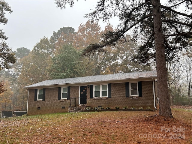 view of ranch-style home