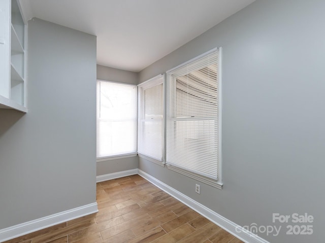 view of unfurnished dining area