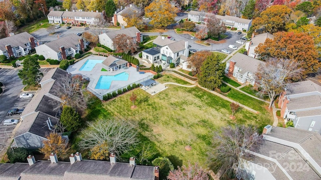 birds eye view of property