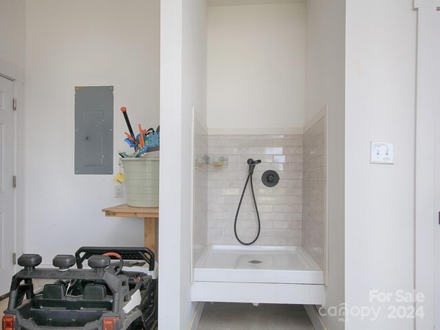 bathroom with electric panel