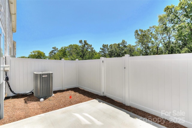 view of patio / terrace featuring cooling unit