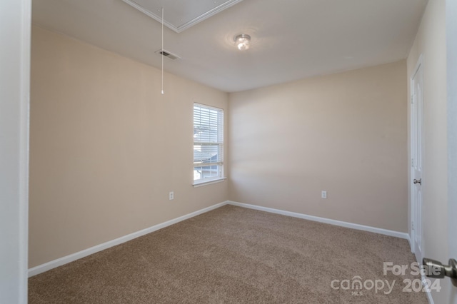 unfurnished room featuring carpet floors