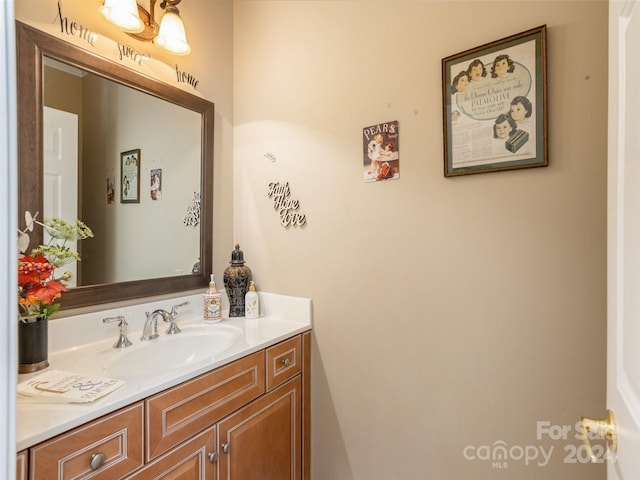 bathroom featuring vanity