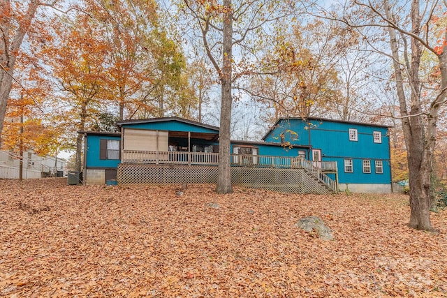 exterior space featuring a deck