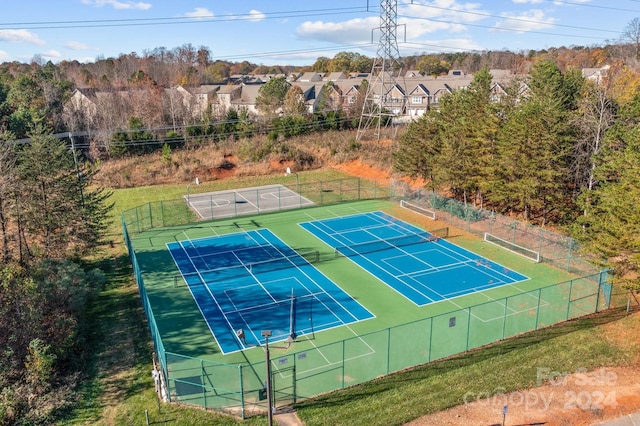 view of sport court