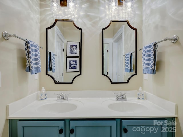 bathroom with vanity