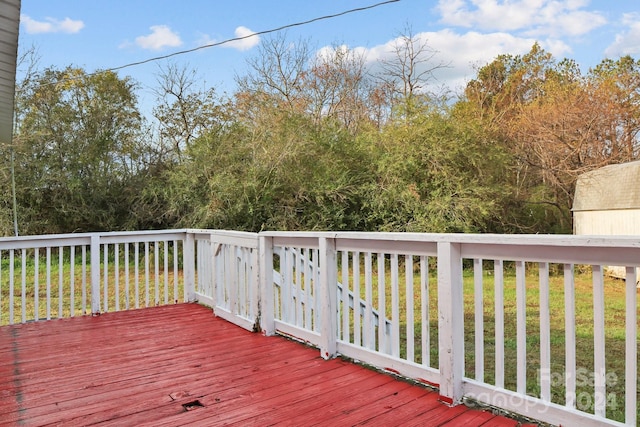 view of wooden terrace