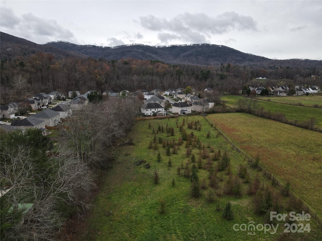 aerial view featuring a mountain view