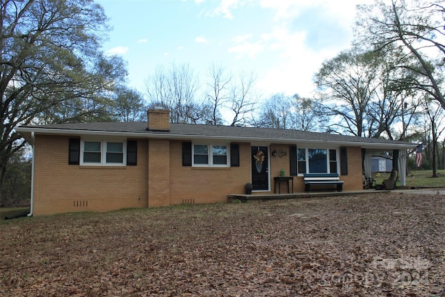 view of ranch-style home