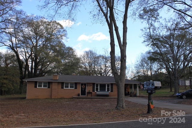 view of ranch-style home