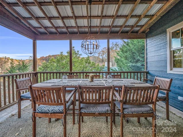 291 Tryon Bay Cir, Lake Lure, NC 28746 - deck featuring outdoor dining area
