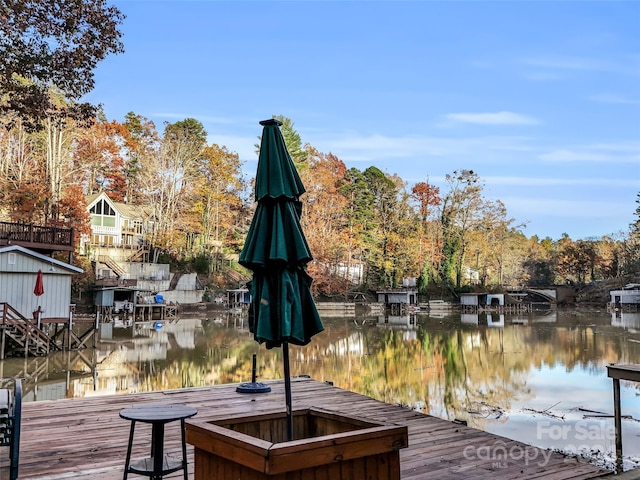 291 Tryon Bay Cir, Lake Lure, NC 28746 - dock area featuring a water view