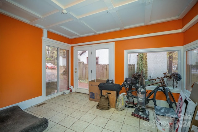 sunroom / solarium with a healthy amount of sunlight